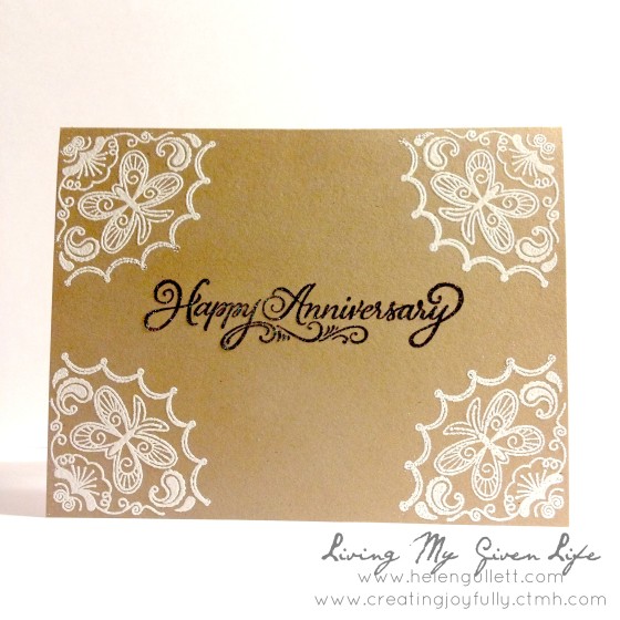 One Layer Card by Helen Gullett | www.helengullett.com #handmadecard #closetomyheart #ctmh #stamping #embossing