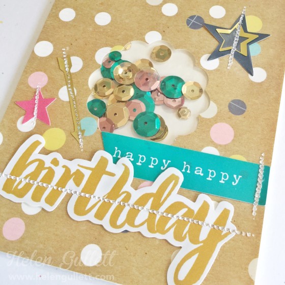FUSEables Shaker Cards | Helen Gullett | www.helengullett.com | #FUSEables #wrmk #wermemorykeepers #handmadecard #shakercard #cardmaking #creatingjoyfully