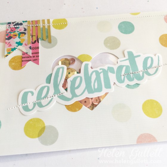FUSEables Shaker Cards | Helen Gullett www.helengullett.com #FUSEables #wrmk #wermemorykeepers #creatingjoyfully #handmadecard #shakercard #cardmaking