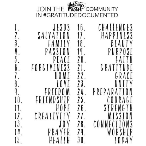Illustrated Faith Community in #GratitudeDocumented http://www.illustratedfaith.com