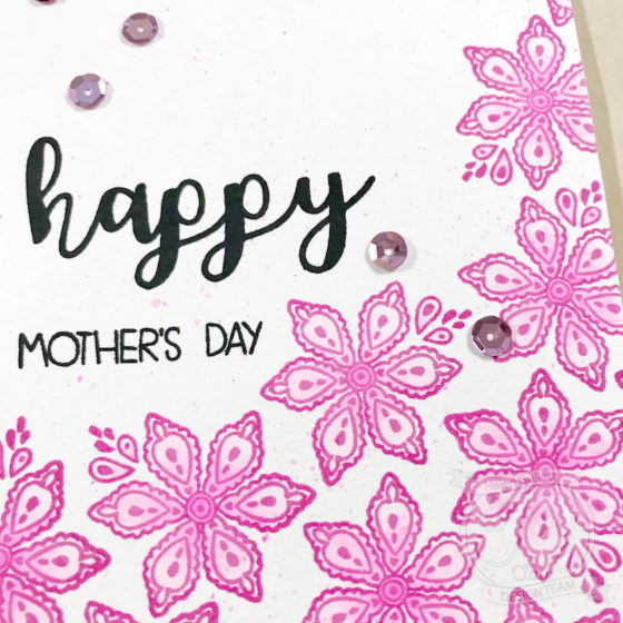 Mother’s Day Card and Gift Bag with Joy Clair clear stamps, VersaFine Clair Ink Pads, and Leisure Arts Watercolor Colored Pencils