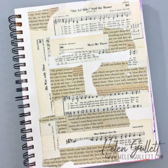 Uniquely You Art Journal Mixed Media Project Using Graciellie Design Digital Stamp