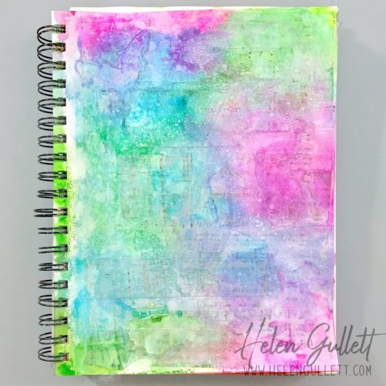 Uniquely You Art Journal Mixed Media Project Using Graciellie Design Digital Stamp